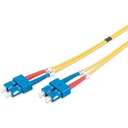 Digitus Cable de Conexión de Fibra Óptica Dúplex SC 1m Amarillo