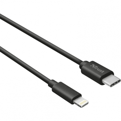 Trust Urban 23135 Cable Lightning a USB-C 2.0 Macho/Macho 1m Negro