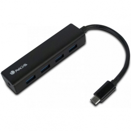 NGS Wonderhub4 Hub USB-C a 4 Puertos USB 3.0