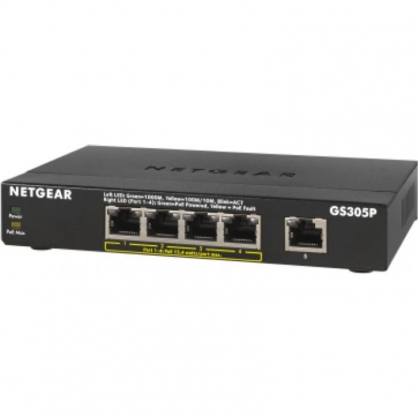 Netgear GS305P Switch 5 Puertos Gigabit PoE+