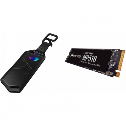Asus ROG Strix Arion Caja de SSD M.2 NVMe USB 3.2 + Corsair Force Series Gen3 MP510 M.2 1920GB SSD