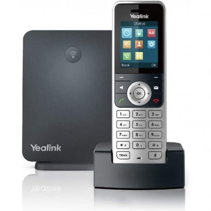 Yealink W53P Teléfono Inalámbrico IP DECT Plata