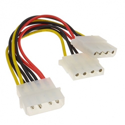 Interno PC 4 Pines Energa Divisor 2 Manera Cable LP4 Molex 1 a 2 Cable 15 cm [2 Way]