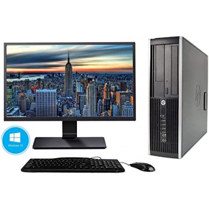 Hp Elite 8300 SFF - Ordenador de sobremesa + Pantalla 22' (Intel Core i5-3470, 3.2 GHz, 8GB de RAM, Disco SSD de 240GB + 500GB HDD, Lector, Windows 10 Pro ES 64) (Reacondicionado)