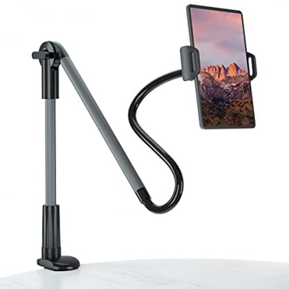 Tsryrlr Lazy - Soporte de tablet con cuello de cisne para iPad Pro Air Mini, Samsung Tab, teléfono móvil, conmutador y otros dispositivos de 4,7 a 10,5 pulgadas