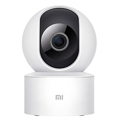 Xiaomi Cmara Mi 360 (1080p), cmara de vigilancia, Vista a 360, resolucin 1080p, deteccin Humana AI, Control de Voz, Soporte tecnologa WDR, Blanco, versin Italiana