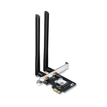 TP-Link Archer T5E - Tarjeta de Red WiFi Gigabit AC1200 + Bluetooth 4.2, Chipset Inter AC7265 con 2 Antenas Desmontables de Alta Ganancia 5dbi, Compatible Windows 10/8.1/8/7