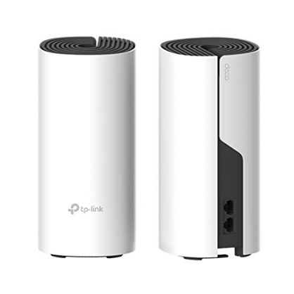 TP-Link AC1200 Deco M4 (2 Pack) - Router, Repetidor de Wi-fi, Mesh Wi-fi Smart sin Interrupcin, Dual-Band hasta 260 m, 2 Gigabit, 1000 Mbps